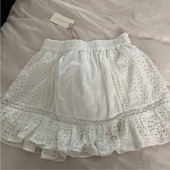 Loveshackfancy baydar white mini skirt - Picture 5 of 7